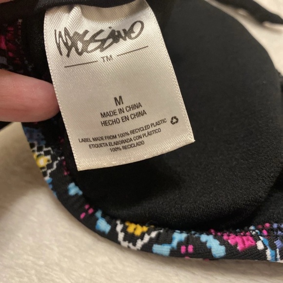 Mossimo Supply Co. Multicolor Geometric Bikini Top - Picture 2 of 15